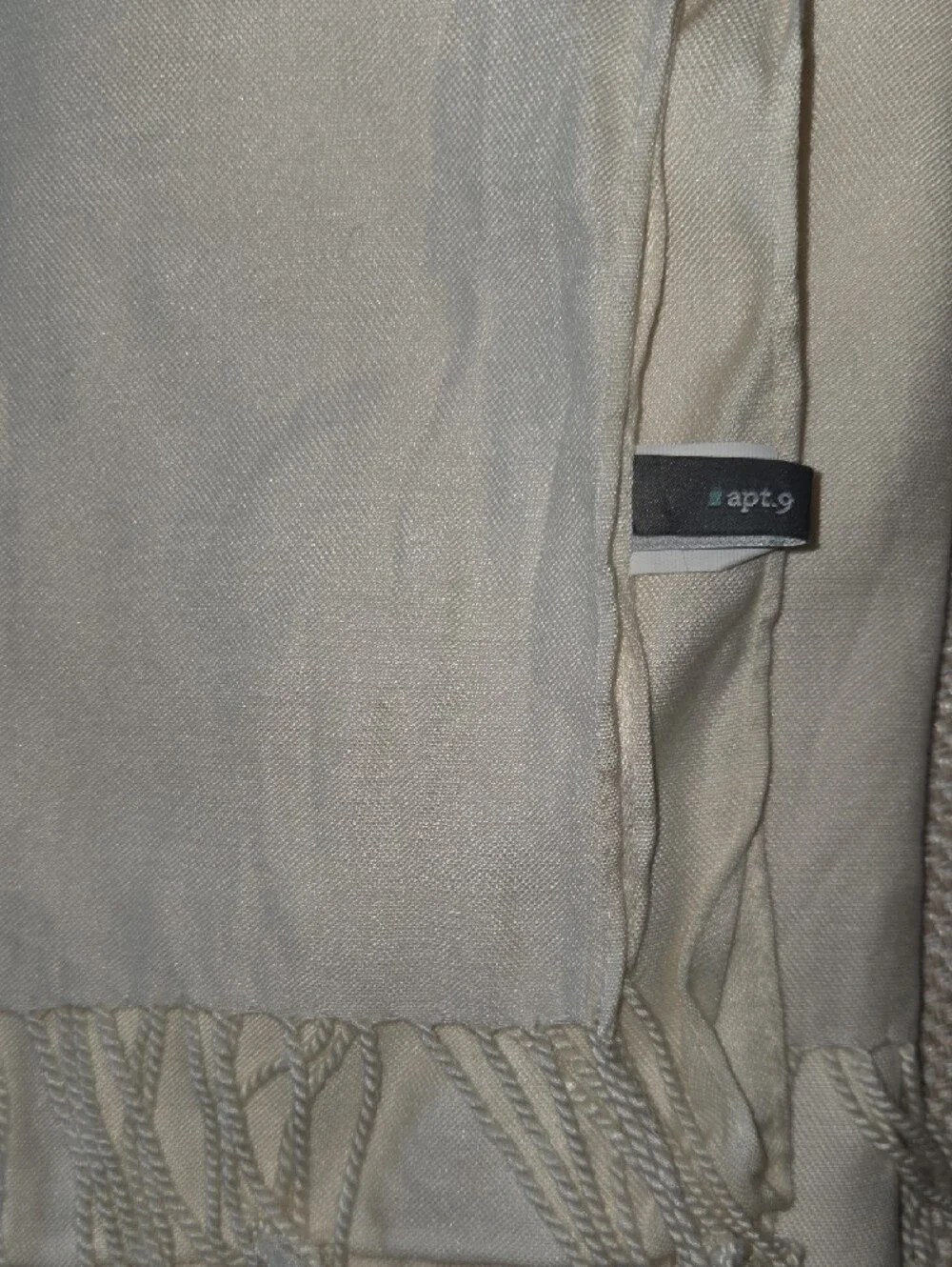 Apt. 9 Cream Fringe Scarf